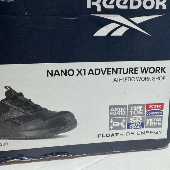 Reebok Womens Nano X1 Adventure Work Sneaker Black Size 7W - Picture 7 of 7